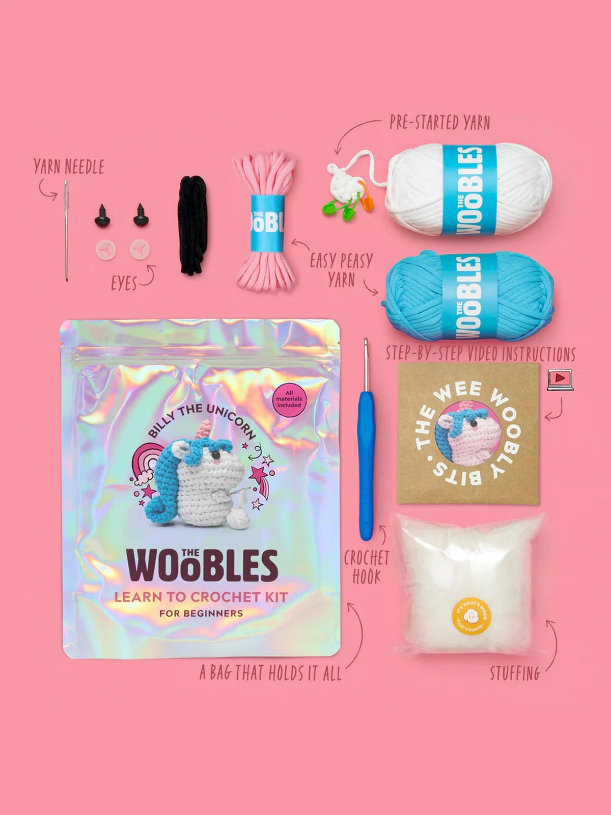 Billy the Unicorn Crochet Kit