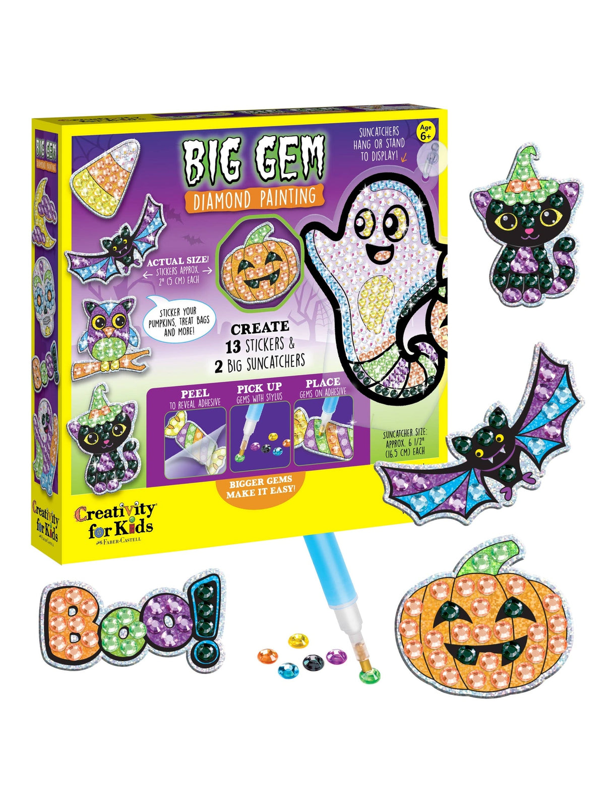 Halloween Big Gem Diamond Painting Kit for Kids