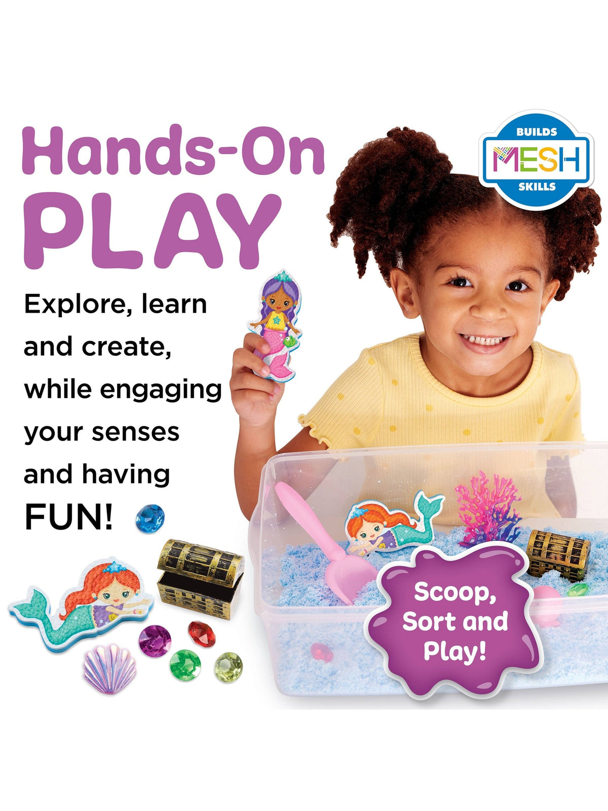 Sensory Bin Mermaid Activity Bin for Kids